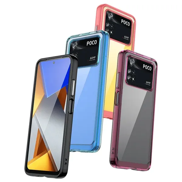 Etui silikonowe Outer Space Case do Xiaomi Poco M4 Pro 5G - niebieskie