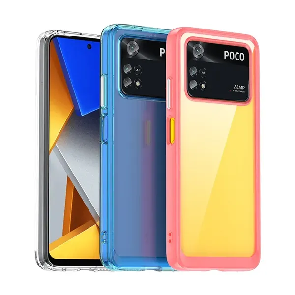 Etui silikonowe Outer Space Case do Xiaomi Poco M4 Pro 5G - niebieskie
