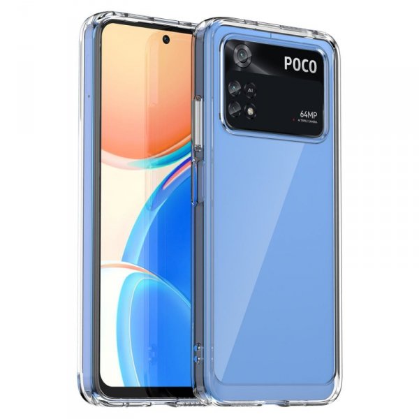 Etui silikonowe Outer Space Case do Xiaomi Poco M4 Pro 5G - niebieskie