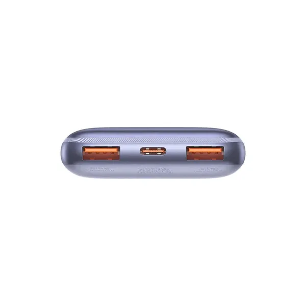Powerbank Baseus Bipow Pro 10000mAh 20W fioletowy z kablem USB Typu A - USB Typu C 3A 0.3m (PPBD040205)