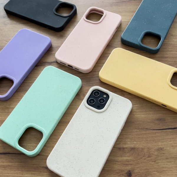 Eco Case etui iPhone 14 Pro silikonowy degradowalny pokrowiec różowe