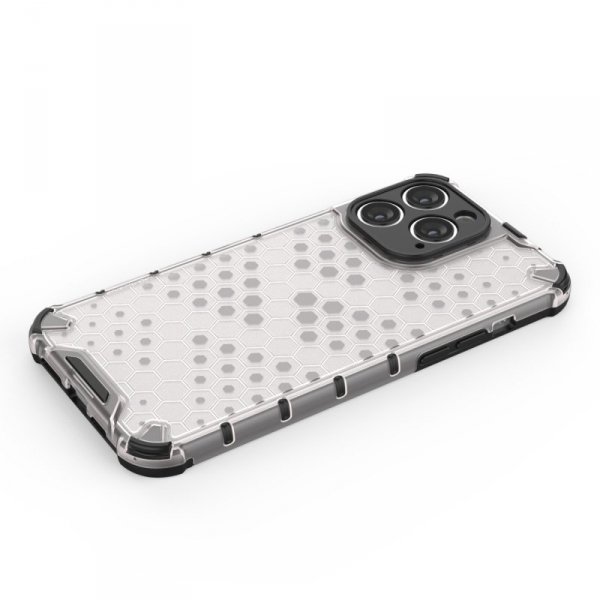 Honeycomb etui iPhone 14 Pro pancerny hybrydowy pokrowiec niebieskie