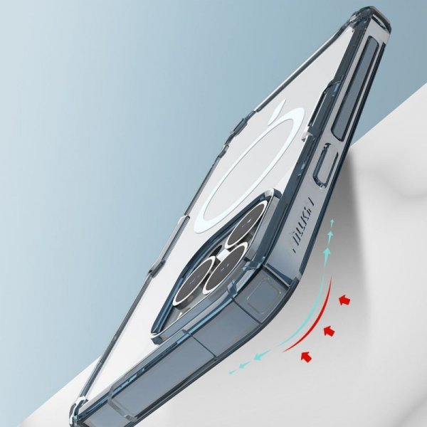 Nillkin Nature Pro Magnetic Case etui iPhone 14 Pro magnetyczny pokrowiec MagSafe przezroczysty