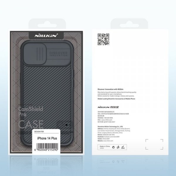 Nillkin CamShield Pro Case etui iPhone 14 Plus pancerny pokrowiec osłona na aparat kamerę czarny