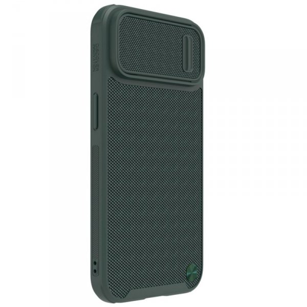 Nillkin Textured S Case etui iPhone 14 pancerny pokrowiec z osłoną na aparat zielony