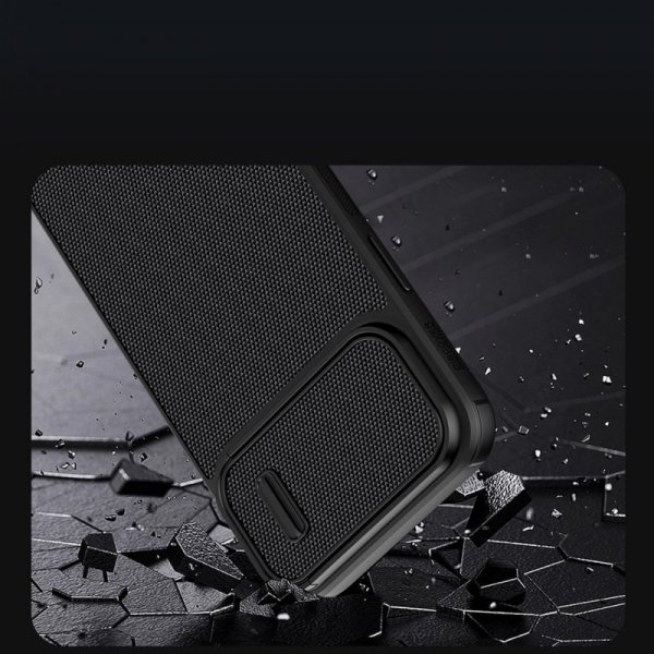 Nillkin Textured S Case etui iPhone 14 pancerny pokrowiec z osłoną na aparat zielony