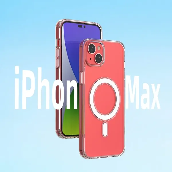 Etui magnetyczne Clear Magnetic Case z MagSafe do iPhone 14 Plus  ze srebrnym ringiem - przezroczyste