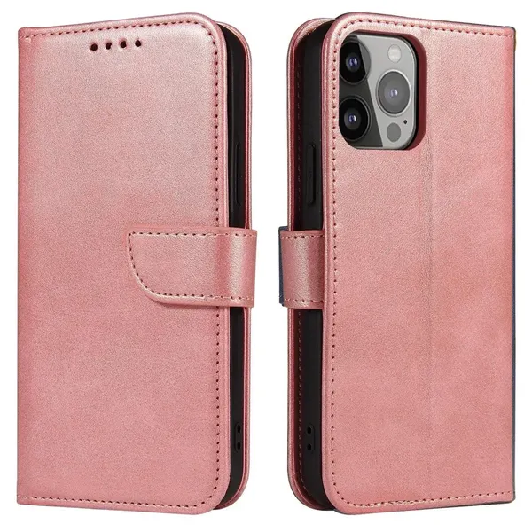 Magnet Case etui Samsung Galaxy S23+ pokrowiec z klapką portfel podstawka różowe