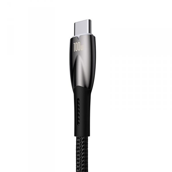 Baseus Glimmer Series kabel do szybkiego ładowania USB-A - USB-C 100W 480Mb/s 2m czarny