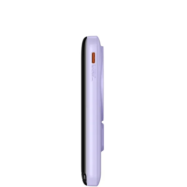 Powerbank Baseus Magnetic Bracket indukcyjny z MagSafe 10000mAh 20W fioletowy + kabel USB-C