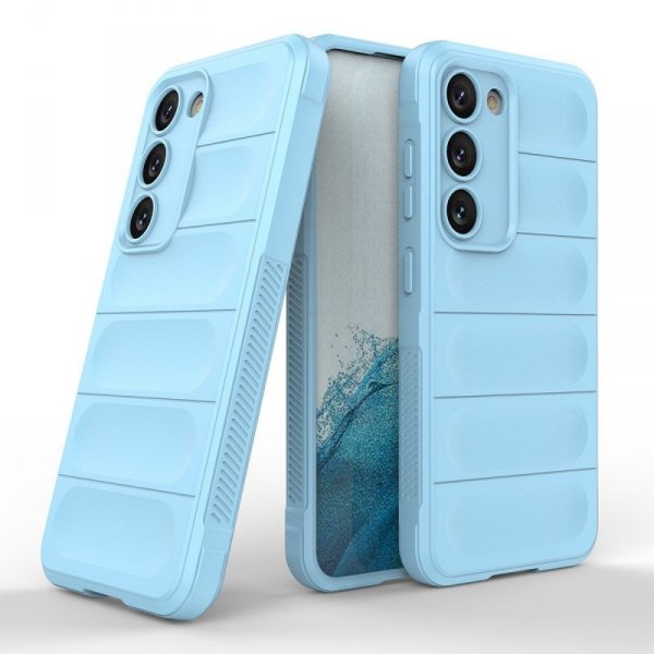 Magic Shield Case etui do Samsung Galaxy S23+ elastyczny pancerny pokrowiec jasnoniebieskie