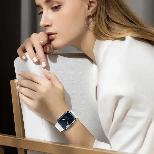 Pasek Strap Triple Protection do Apple Watch 42 / 44 / 45 / 49 mm opaska bransoleta - beżowy