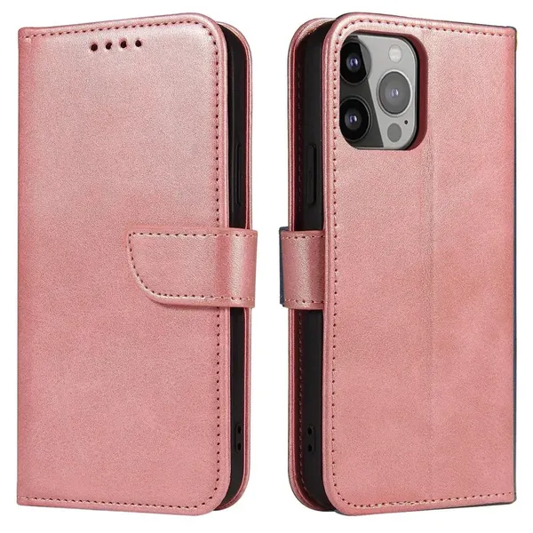 Magnet Case etui do Samsung Galaxy A54 5G pokrowiec z klapką portfel podstawka różowe