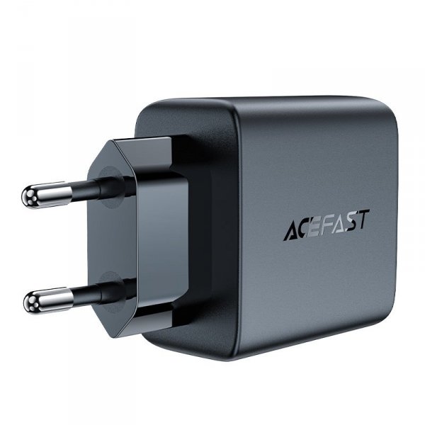 Szybka ładowarka sieciowa GaN 35W PD 2x USB C Acefast A49 - czarna