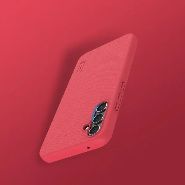 Sztywne etui do Samsung Galaxy A34 5G Nillkin Super Frosted Shield - czerwone
