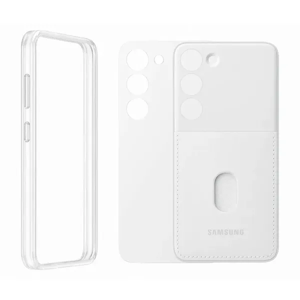 Samsung Frame Cover etui Samsung Galaxy S23 pokrowiec z wymiennymi pleckami białe (EF-MS911CWEGWW)