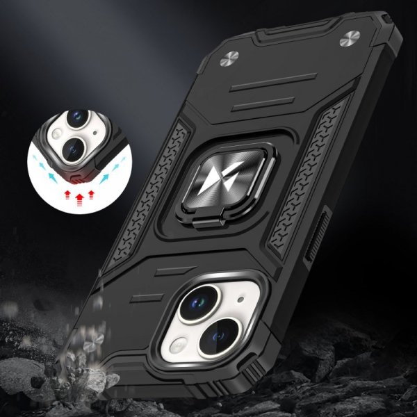 Pancerne etui z ringiem Wozinsky Ring Armor do iPhone 15 - różowe złoto