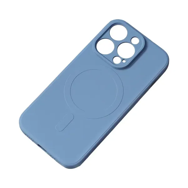 Silikonowe magnetyczne etui iPhone 13 Pro Silicone Case Magsafe - ciemnoniebieskie
