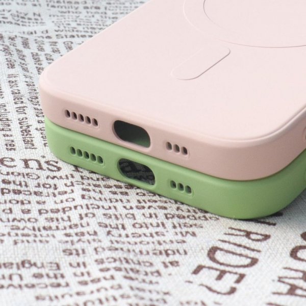 Silikonowe etui kompatybilne z MagSafe do iPhone 15 Pro Silicone Case - szare