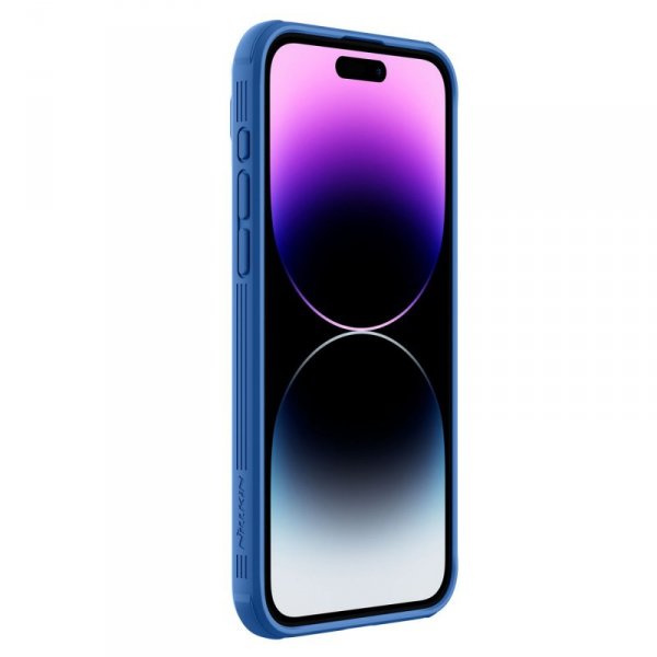 Pancerne etui Nillkin CamShield Pro Magnetic Case do iPhone 15 Pro Max z osłoną na aparat - niebieskie