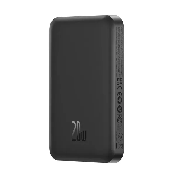 Mini powerbank Baseus 5000mAh 20W + kabel USB-C (20V/3A) - czarny