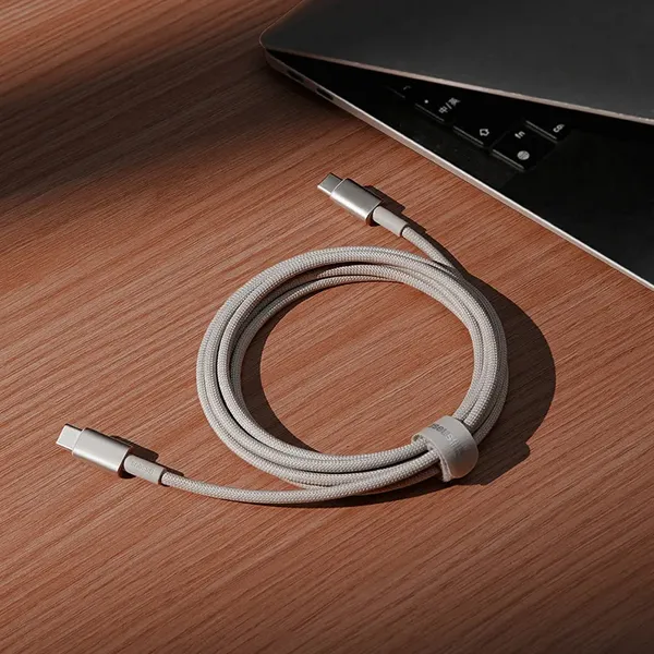 Kabel Baseus Tungsten Gold USB-C / USB-C 100W 1m - złoty