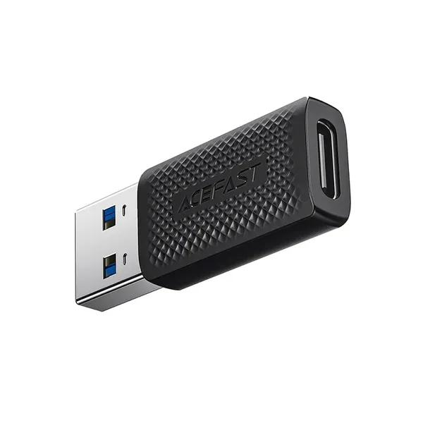 Adapter Acefast J2 USB-C 3.0 (żeński) do USB-A 3.0 (męski) 5Gb/s - czarny
