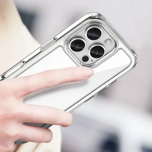 Etui Outer Space Case z żelową ramką do iPhone 16 Pro Max - przezroczyste