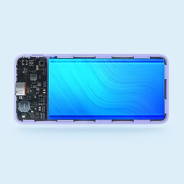 Powerbank Baseus Airpow 20W 10000mAh - fioletowy