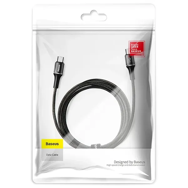 Kabel Baseus Halo USB-A - USB-C 2A 3m - czarny