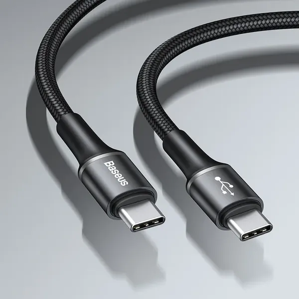 Kabel Baseus Halo USB-A - USB-C 2A 3m - czarny