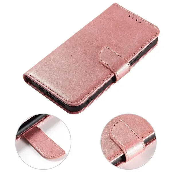 Etui Magnet Case z klapką do Samsung Galaxy S25 Ultra - różowe