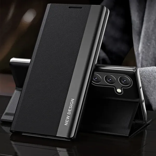 Sleep Case Pro etui do Samsung Galaxy A16 / A16 5G z klapką i podstawką - czarne