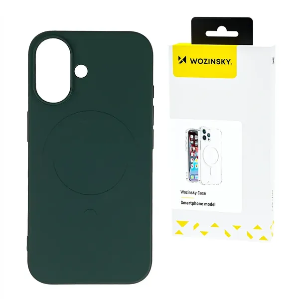 Etui Wozinsky Liquid Silicone Case MagSafe na Samsung Galaxy S24 FE - zielone