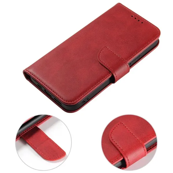 Etui Magnet Case z klapką do Samsung Galaxy A56 - czerwone