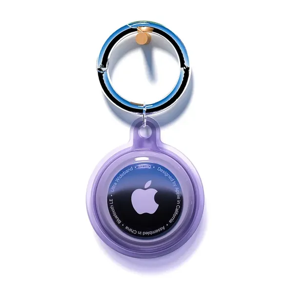 Etui na Apple AirTag wodoodporne - fioletowe
