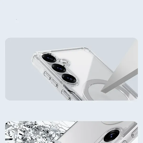 Etui Nillkin Nature TPU Pro Magnetic Case z MagSafe na Samsung S25 - białe