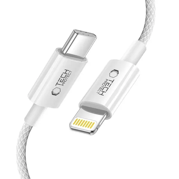 Kabel Tech-Protect UltraBoost USB-C / Lightning PD27W/3A 200 cm - szary