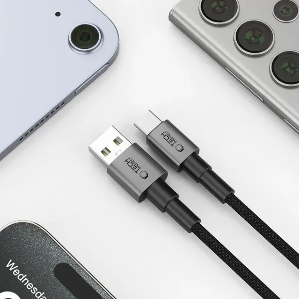 Kabel Tech-Protect UltraBoost DNA USB-A / USB-C 15W/3A 100 cm - szary