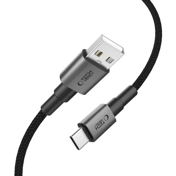 Kabel Tech-Protect UltraBoost DNA USB-A / USB-C 15W/3A 200 cm - szary