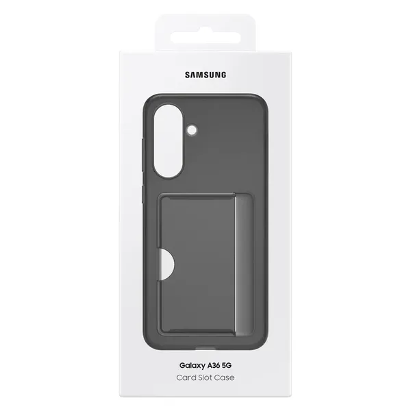 Etui Samsung Card Slot Case EF-OA366TBEGWW z kieszenią na karty na Samsung Galaxy A36 5G - czarne