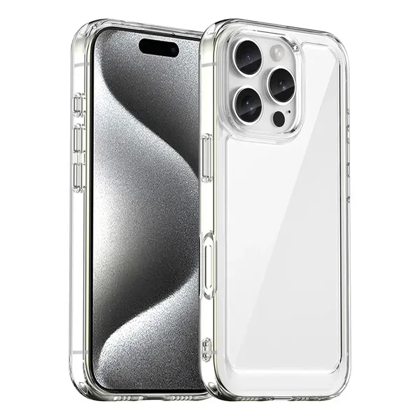 Etui Outer Space Case na iPhone 16e pokrowiec z elastyczną ramką - przezroczyste