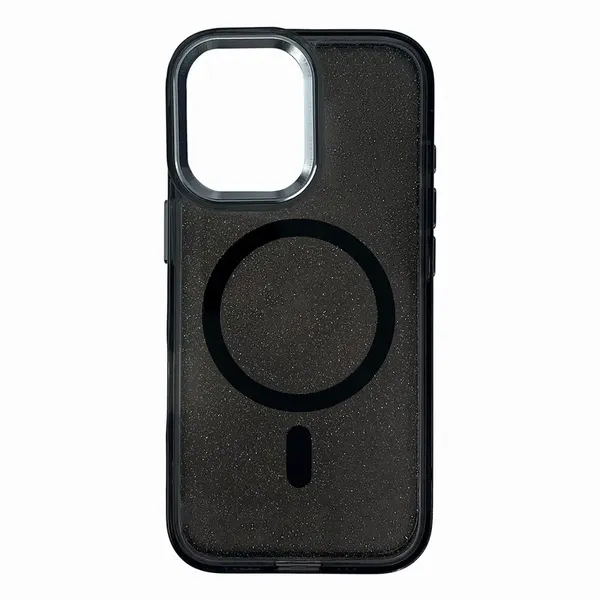 Etui brokatowe Glitter Case kompatybilne z MagSafe na iPhone 17 Pro Max - czarne