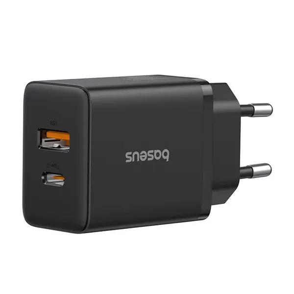 Ładowarka sieciowa Baseus Cube Pro 30W USB-C USB-A - czarna