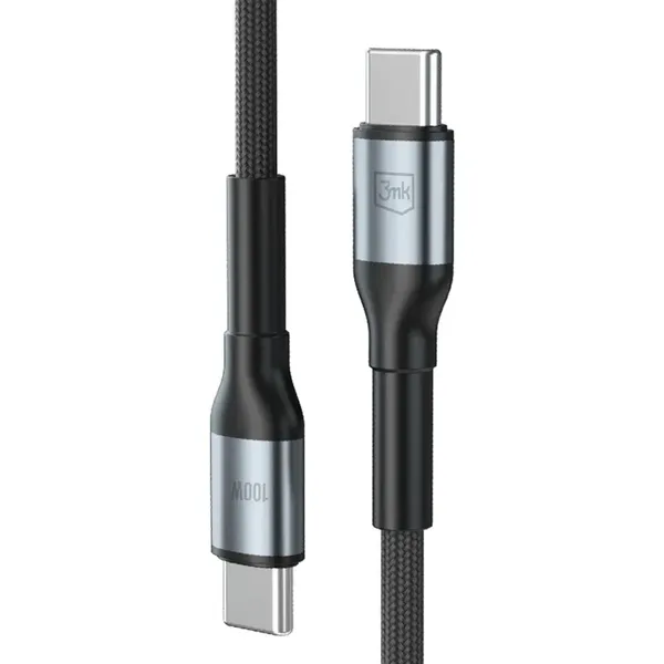 Kabel 3mk Hyper Cable N-SERIES USB-C / USB-C 2m 20V/5A 100W / czarny