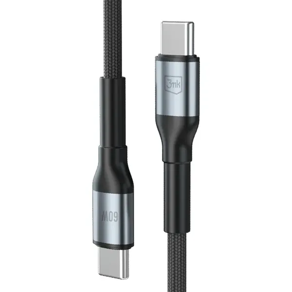 Kabel 3mk Hyper 3mk Hyper Cable N-SERIES USB-C / USB-C 2m 20V/3A 60W / czarny