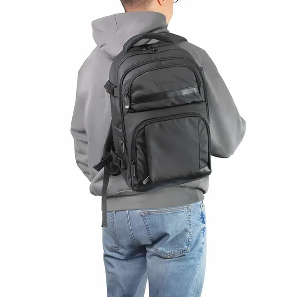 Plecak Wozinsky WPW-20L z kieszenią na laptopa podróżny 40x20x25 cm do luku bagażowego - czarny