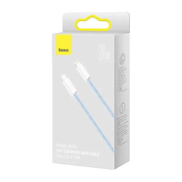Kabel Baseus Dynamic Series 20W USB-C - Lightning 1m - niebieski