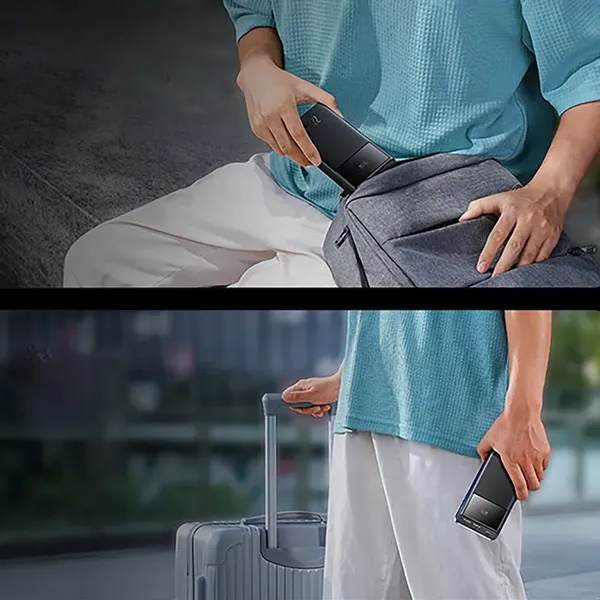 Powerbank Baseus Star-Lord 20000mAh 22,5W z wyświetlaczem cyfrowym i kablem USB-C 3A 30cm - czarny