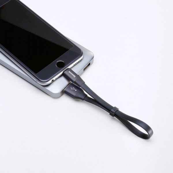 Kabel Baseus Nimble USB-A / Lightning 2A 0.23 m - czarny